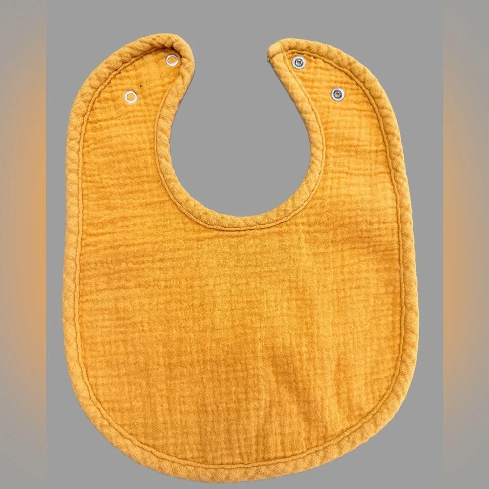 Konssy 8-Pack Muslin Baby Bib Set | Soft Absorbent Cotton | Like New - Picture 3 of 4